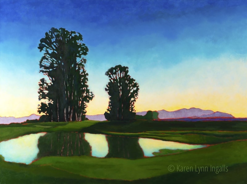 Napa Valley vineyard landscape painting